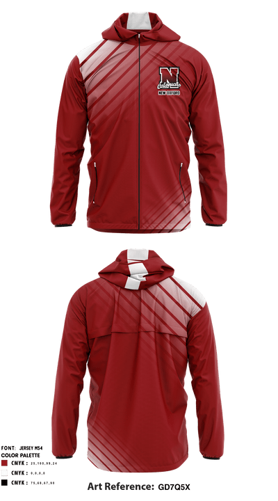 New Oxford High School Cheer 69325262 Windbreaker - 1