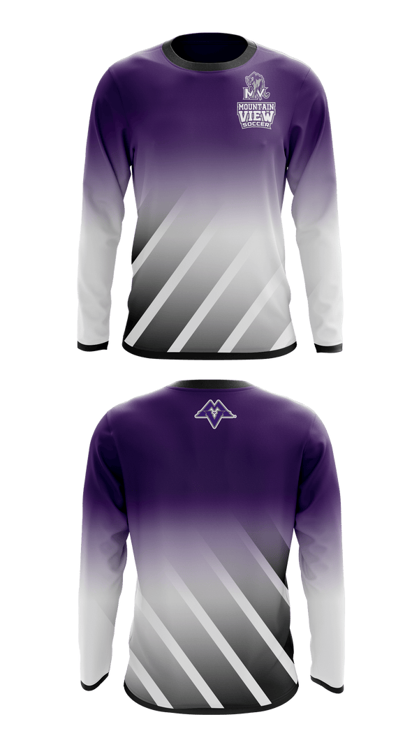 Mountain View High School Soccer 25528886 Long Sleeve Performance Shirt - 1