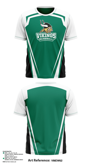 Short Sleeve Performance Shirt, Vikings, Baseball, Teamtime, Team time, sublimation, custom sports apparel, team uniforms, spirit wear, spiritwear, sports uniforms, custom shirts, team store, custom team store, fundraiser sports, apparel fundraiser