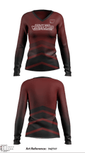Willamette Wolverines 47508397 Women's Long Sleeve V-neck Shirt - 1