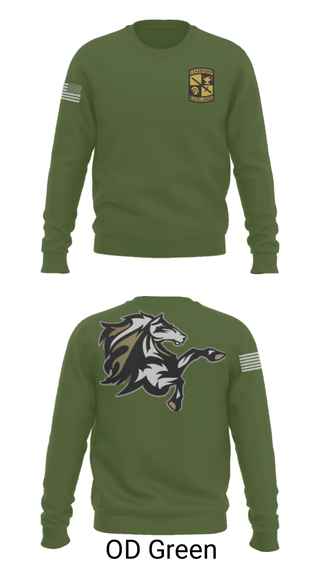 Crew Neck Sweatshirt, , Army, Teamtime, Team time, sublimation, custom sports apparel, team uniforms, spirit wear, spiritwear, sports uniforms, custom shirts, team store, custom team store, fundraiser sports, apparel fundraiser