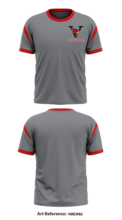 Verdigris Youth Football and Cheer 25693594 Short Sleeve Performance Shirt - 3