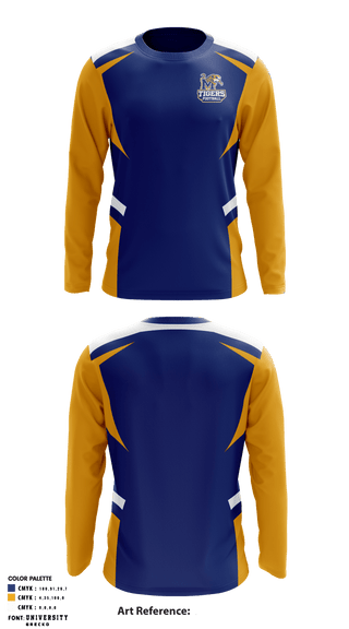 Long Sleeve Performance Shirt, Tigers, Football, Teamtime, Team time, sublimation, custom sports apparel, team uniforms, spirit wear, spiritwear, sports uniforms, custom shirts, team store, custom team store, fundraiser sports, apparel fundraiser