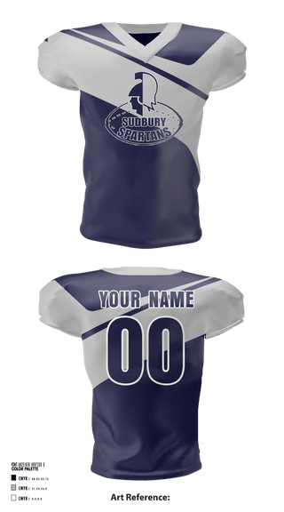 Football Jersey, Sudbury Spartans, Football, Teamtime, Team time, sublimation, custom sports apparel, team uniforms, spirit wear, spiritwear, sports uniforms, custom shirts, team store, custom team store, fundraiser sports, apparel fundraiser