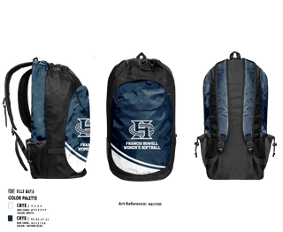 Gear Bag, Francis Howell Central High School Softball, Softball, Teamtime, Team time, sublimation, custom sports apparel, team uniforms, spirit wear, spiritwear, sports uniforms, custom shirts, team store, custom team store, fundraiser sports, apparel fundraiser