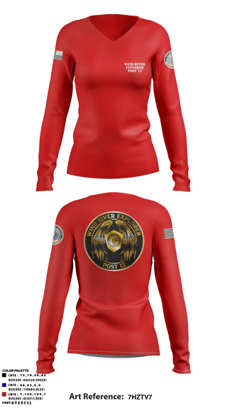 Women's Long Sleeve Vneck Shirt, , Police, Teamtime, Team time, sublimation, custom sports apparel, team uniforms, spirit wear, spiritwear, sports uniforms, custom shirts, team store, custom team store, fundraiser sports, apparel fundraiser