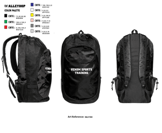 Gear Bag, Venom Sports Training, Men's Basketball, Teamtime, Team time, sublimation, custom sports apparel, team uniforms, spirit wear, spiritwear, sports uniforms, custom shirts, team store, custom team store, fundraiser sports, apparel fundraiser