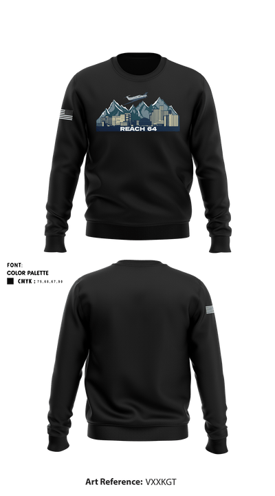 Reach Air Medical Services 44805741 Crew Neck Sweatshirt - 1