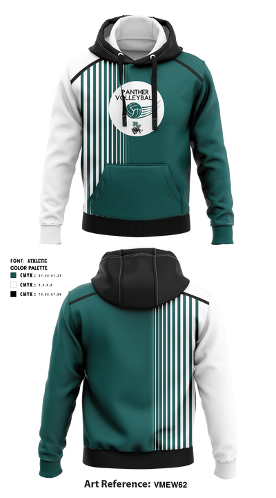 Pioneer Valley High School Men's Volleyball 5540258 Hoodie - 1