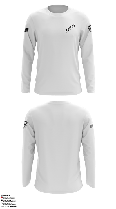 3BEB, Bad Co 50858334 Long Sleeve Performance Shirt - 3