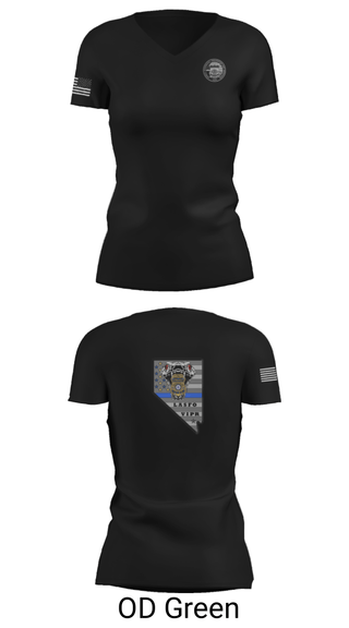 Women's Short Sleeve Vneck Shirt, , Police, Teamtime, Team time, sublimation, custom sports apparel, team uniforms, spirit wear, spiritwear, sports uniforms, custom shirts, team store, custom team store, fundraiser sports, apparel fundraiser
