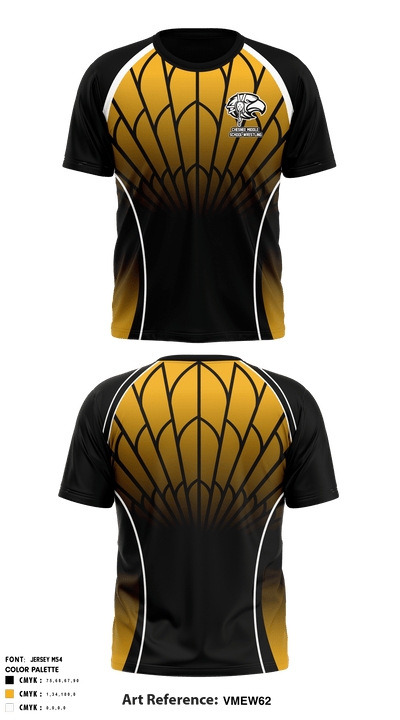 Chesnee Middle School Wrestling 47059950 Short Sleeve Performance Shirt - 1