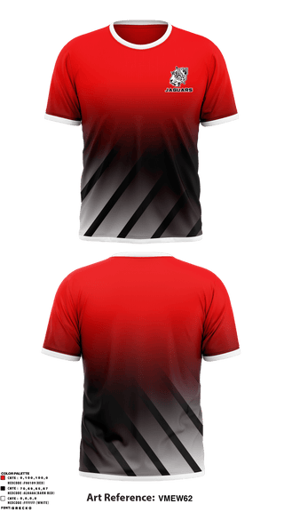 Short Sleeve Performance Shirt, Jaguars, Women's Soccer, Teamtime, Team time, sublimation, custom sports apparel, team uniforms, spirit wear, spiritwear, sports uniforms, custom shirts, team store, custom team store, fundraiser sports, apparel fundraiser