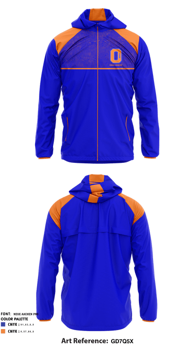 Oneida High School Cross Country 71140216 Windbreaker - 1
