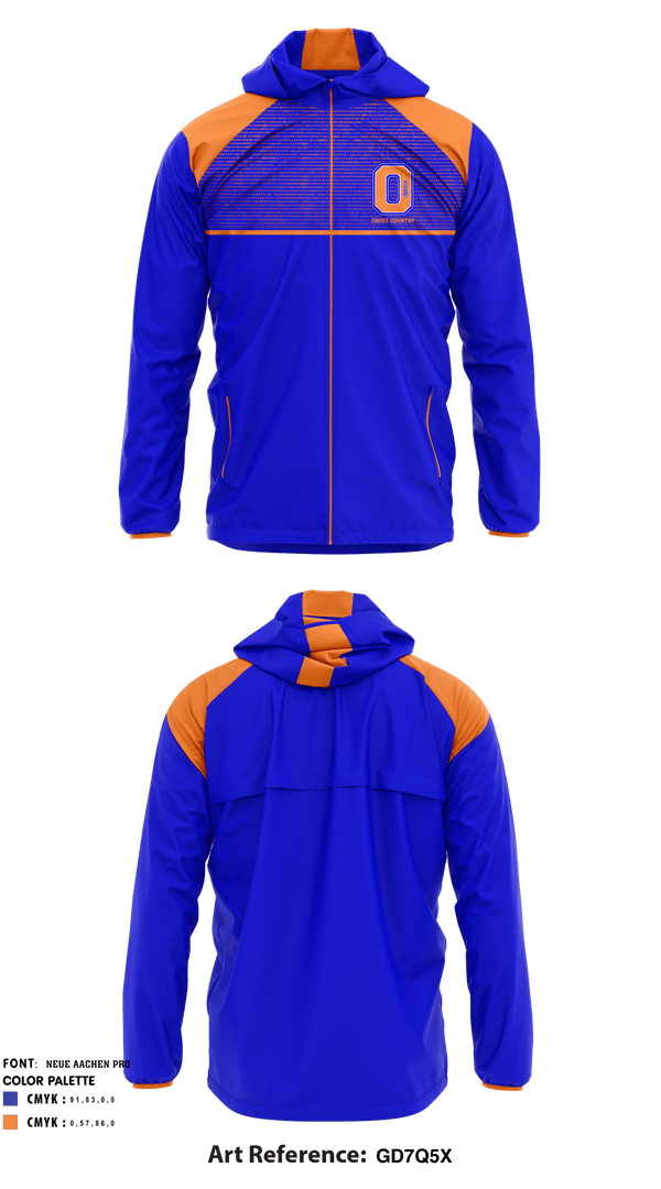Windbreaker, Oneida High School Cross Country, Cross Country, Teamtime, Team time, sublimation, custom sports apparel, team uniforms, spirit wear, spiritwear, sports uniforms, custom shirts, team store, custom team store, fundraiser sports, apparel fundraiser
