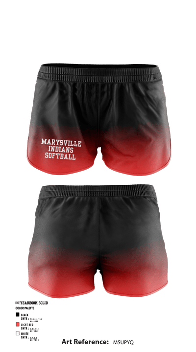Marysville indians 53102686 Women's Shorts - 1