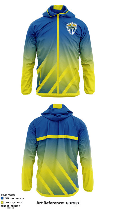 Oldsmar Soccer Club 3597339 Windbreaker - 1