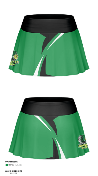 Skort, Albany R-3 School Cheer, School Spirit Store, Teamtime, Team time, sublimation, custom sports apparel, team uniforms, spirit wear, spiritwear, sports uniforms, custom shirts, team store, custom team store, fundraiser sports, apparel fundraiser