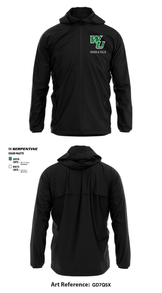 Windbreaker, Wilmington University Track, Track & Field, Teamtime, Team time, sublimation, custom sports apparel, team uniforms, spirit wear, spiritwear, sports uniforms, custom shirts, team store, custom team store, fundraiser sports, apparel fundraiser