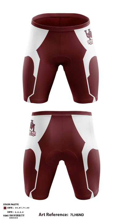Union Mine High School Wrestling 75613131 Men's Compression Shorts - 1