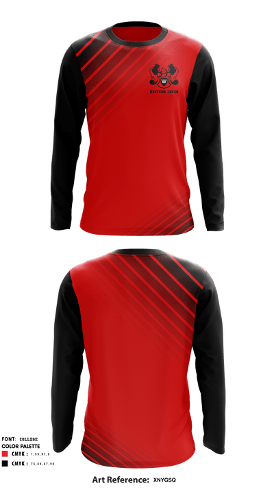 Westside High School Cheer 52034486 Long Sleeve Performance Shirt - 1