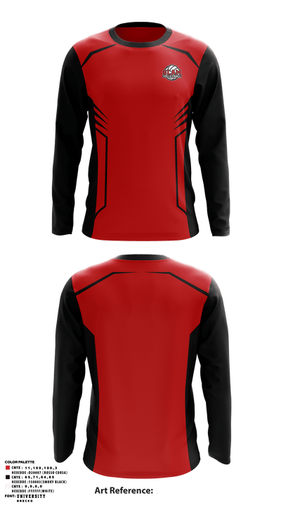 Slam Volleyball Club 41965852 Long Sleeve Performance Shirt - 1
