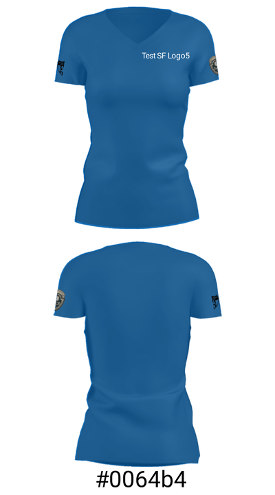 Test SF Logo 16004450 Women's Short Sleeve V-neck Shirt - 4