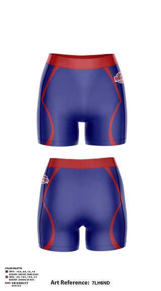 Women's Compression Shorts, Barefoot Volleyball Club, Women's Volleyball, Teamtime, Team time, sublimation, custom sports apparel, team uniforms, spirit wear, spiritwear, sports uniforms, custom shirts, team store, custom team store, fundraiser sports, apparel fundraiser