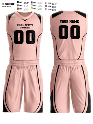 Basketball Uniform, Venom Sports Training, Men's Basketball, Teamtime, Team time, sublimation, custom sports apparel, team uniforms, spirit wear, spiritwear, sports uniforms, custom shirts, team store, custom team store, fundraiser sports, apparel fundraiser