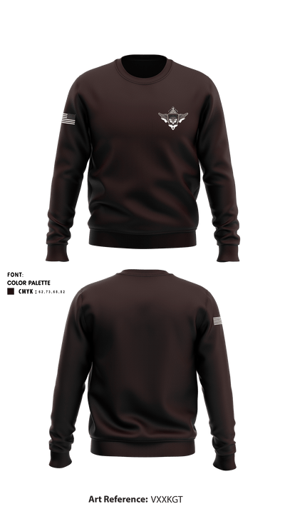 E 4-4 Attack Battalion 76590899 Crew Neck Sweatshirt - 1