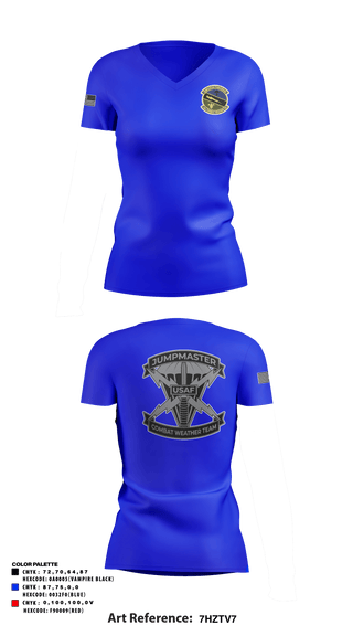 Women's Short Sleeve Vneck Shirt, , Air Force, Teamtime, Team time, sublimation, custom sports apparel, team uniforms, spirit wear, spiritwear, sports uniforms, custom shirts, team store, custom team store, fundraiser sports, apparel fundraiser