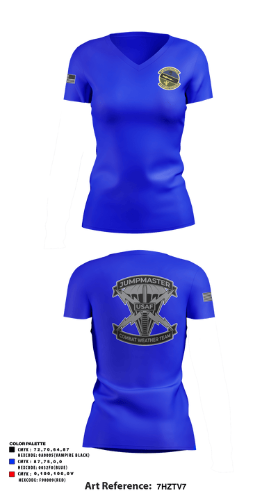 18 CWS 64943674 Women's Short Sleeve V-neck Shirt - 2