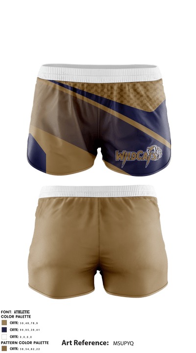 Leonardtown Wildcats Football and Cheer 66221479 Women's Shorts - 1