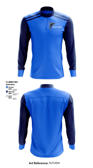 Quarter Zip Jacket, Duarte High School Tennis, Tennis, Teamtime, Team time, sublimation, custom sports apparel, team uniforms, spirit wear, spiritwear, sports uniforms, custom shirts, team store, custom team store, fundraiser sports, apparel fundraiser