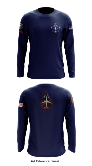 Long Sleeve Performance Shirt, VP-10 Red Lancers, Navy, Teamtime, Team time, sublimation, custom sports apparel, team uniforms, spirit wear, spiritwear, sports uniforms, custom shirts, team store, custom team store, fundraiser sports, apparel fundraiser