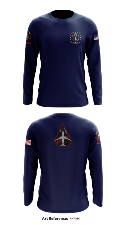 VP-10 Red Lancers 78238419 Long Sleeve Performance Shirt - 2