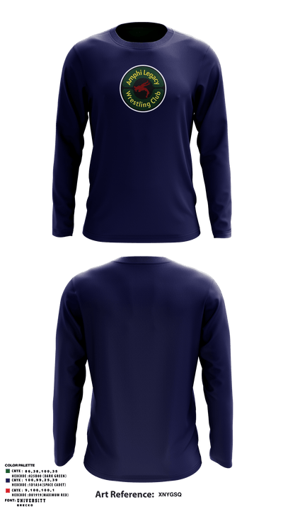 Amphi Legacy Wrestling Club 71655946 Long Sleeve Performance Shirt - 4 (1)
