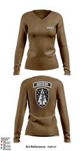 MAT3322 37311377 Women's Long Sleeve V-neck Shirt - 3