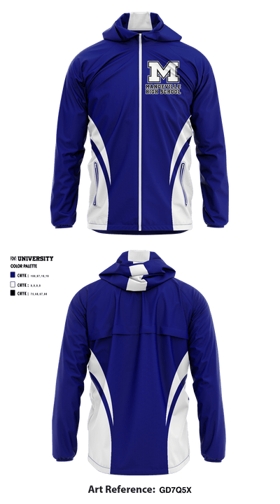 Mandeville High School Swimming 13518128 Windbreaker - 1