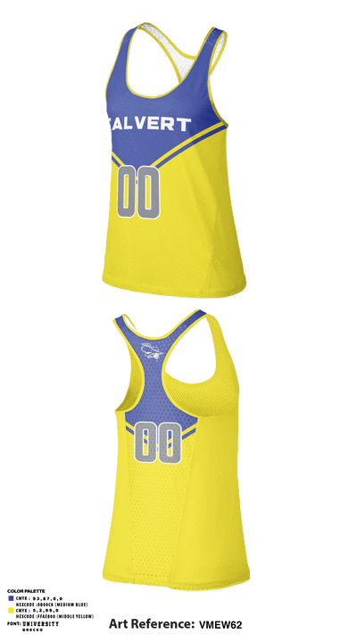 Calvert High School Lacrosse 53114333 Tank Top - 1