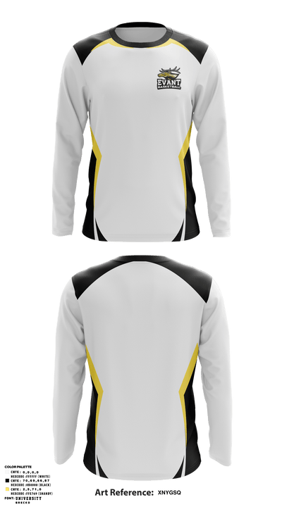 Malcolm X Shabazz High School Basketball 98373627 Long Sleeve Performance Shirt - 1