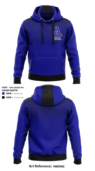 Auburn High School Cross Country 52612007 Hoodie - 1