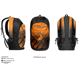 Gear Bag, Bridgeport Middle School Soccer, Men's Soccer, Teamtime, Team time, sublimation, custom sports apparel, team uniforms, spirit wear, spiritwear, sports uniforms, custom shirts, team store, custom team store, fundraiser sports, apparel fundraiser