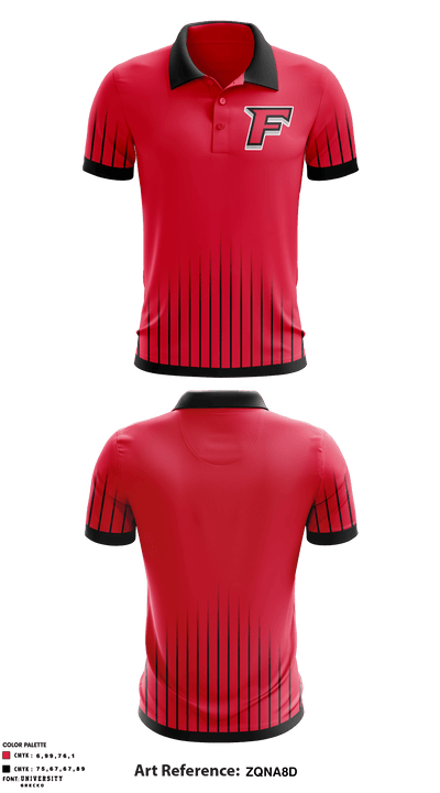 Fairfield University Golf 11667663 Short Sleeve Performance Polo - 1