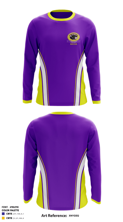 Lufkin High School Soccer 25867786 Long Sleeve Performance Shirt - 1