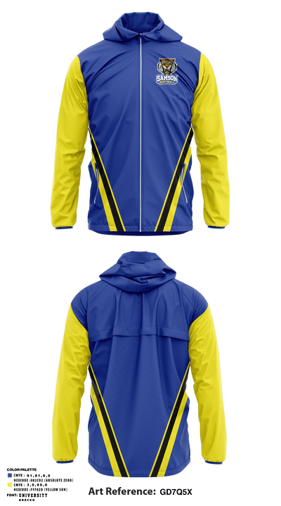 Samson High School Softball 21752962 Windbreaker - 1