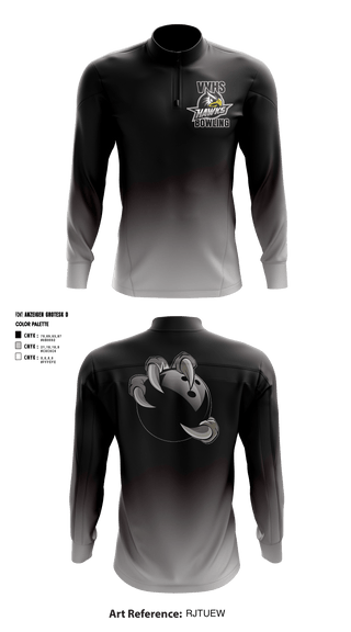 Quarter Zip Jacket, Volcano Vista Hawks, Bowling, Teamtime, Team time, sublimation, custom sports apparel, team uniforms, spirit wear, spiritwear, sports uniforms, custom shirts, team store, custom team store, fundraiser sports, apparel fundraiser