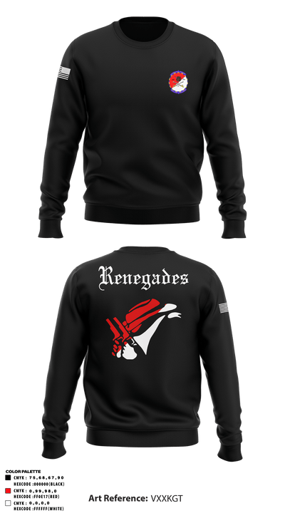 Alpha Troop 2-6 Cav Renegades 60114489 Crew Neck Sweatshirt - 1
