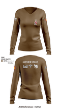 120th Engineers 83495982 Women's Long Sleeve V-neck Shirt - 7