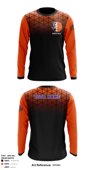 Long Sleeve Shooting Shirt, Beaver Falls High School Basketball, Men's Basketball, Teamtime, Team time, sublimation, custom sports apparel, team uniforms, spirit wear, spiritwear, sports uniforms, custom shirts, team store, custom team store, fundraiser sports, apparel fundraiser